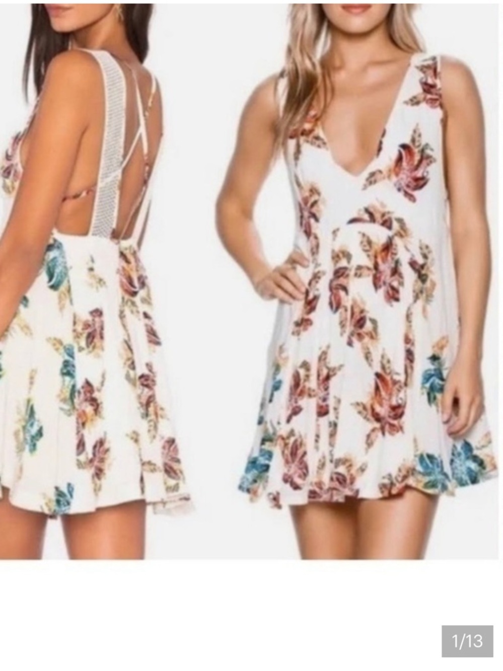 FREE PEOPLE Thought I Was Dreamin’ Mini Dress‎ Size L